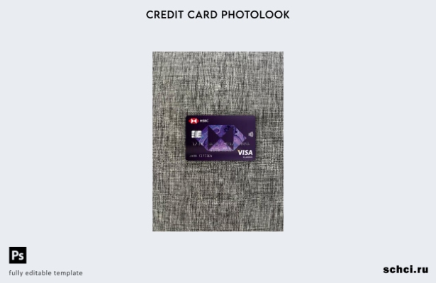 цифровая загрузка Греция HSBC Visa Classic, фотоизображение, передний шаблон кар
